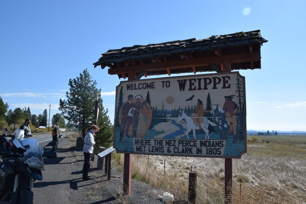 Lewis & Clark Adventure - Weippe Sign