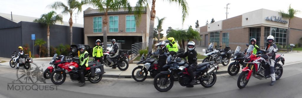 Heading out from the MotoQuest HQ in Long Beach, California