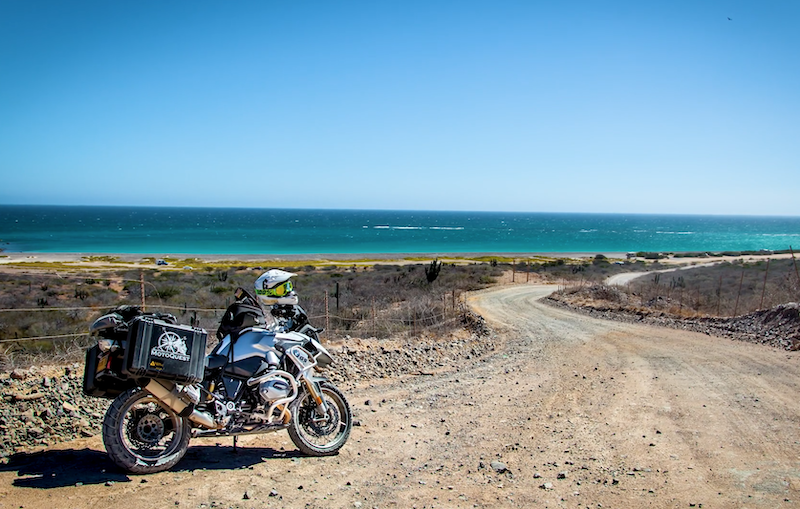 Bike on the Baja Coastline