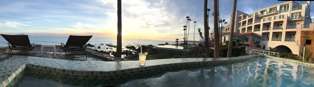 Baja Pool Sunset