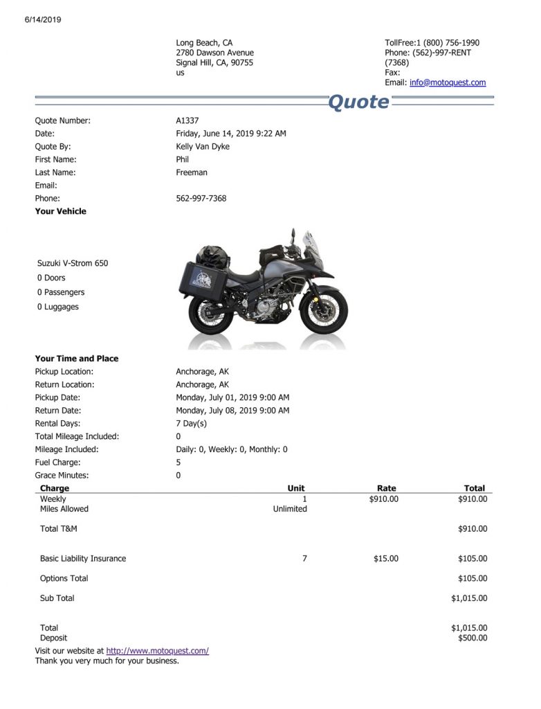 V-Strom Anc Peak